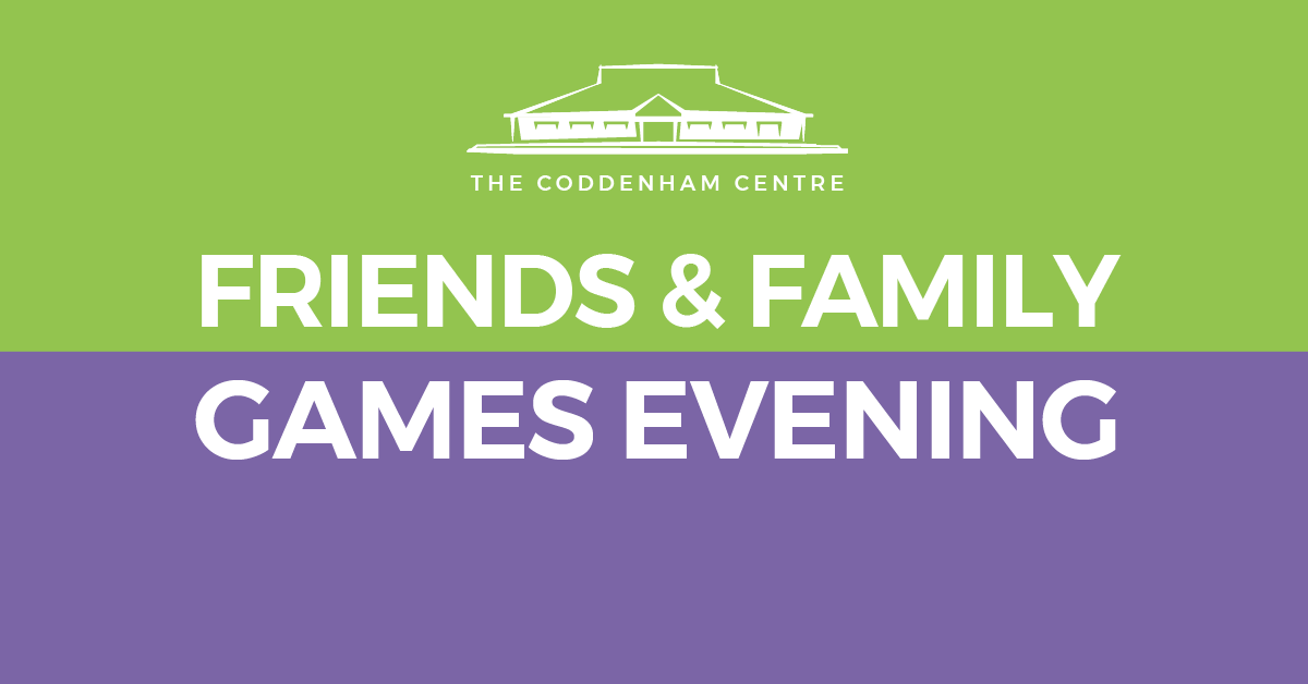 Free Family Games Evening at The Coddenham Centre Graphic