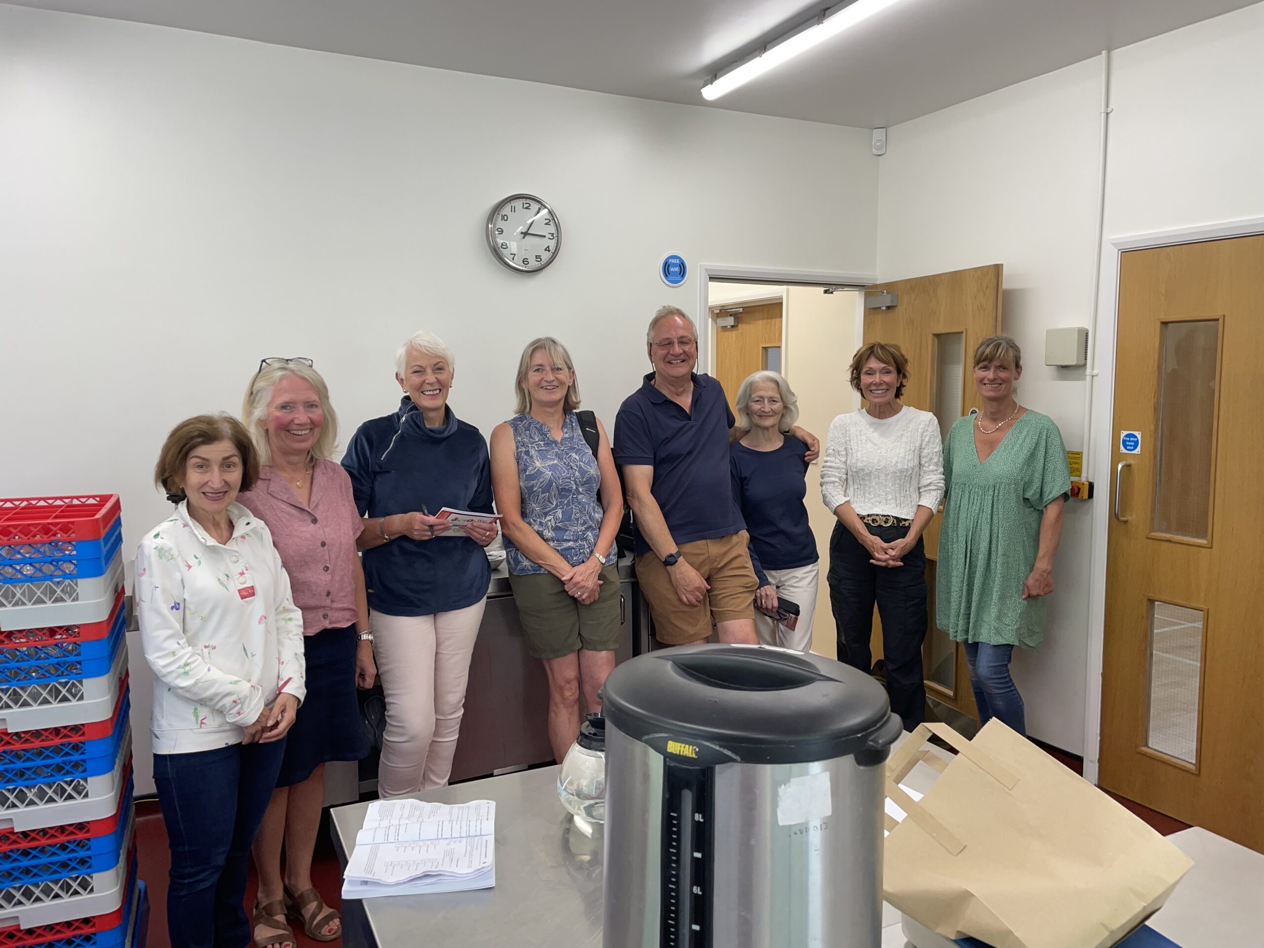 Volunteers in the kitchen